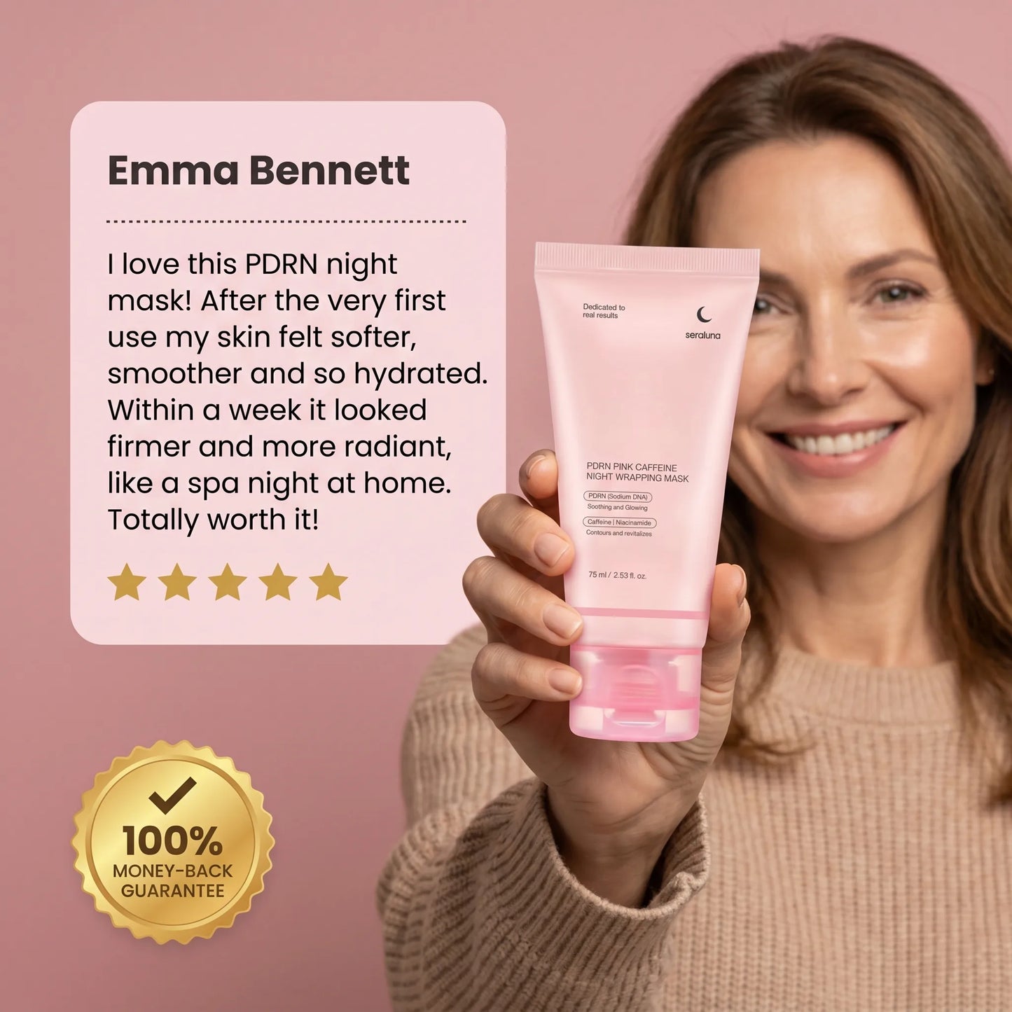 Salmon DNA (PDRN) Overnight Collagen Mask — Caffeine + Glass Skin