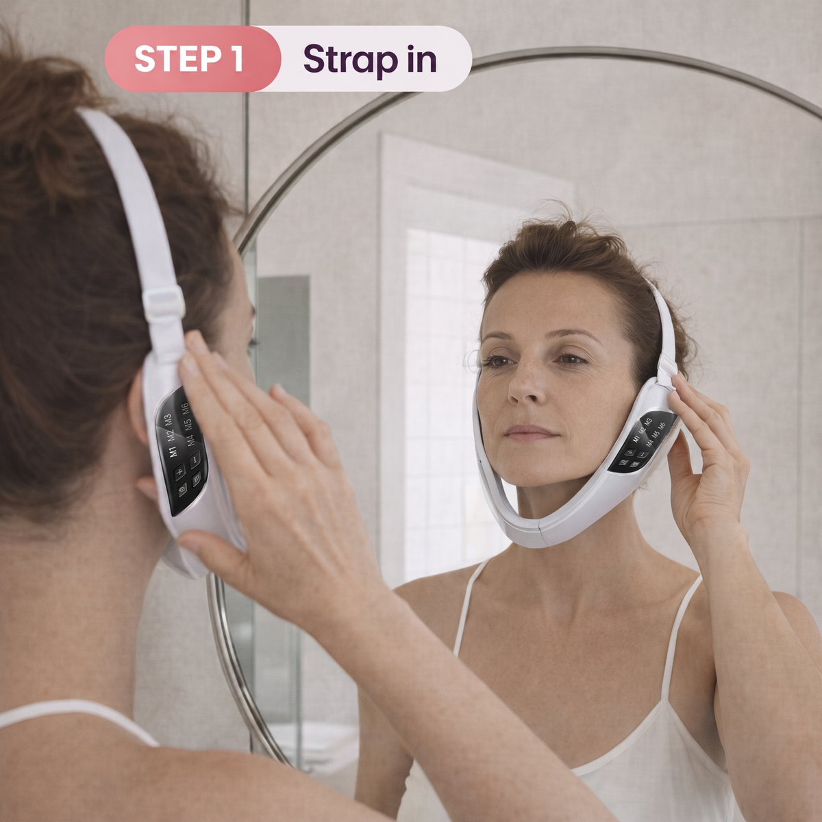 Step 1 — strap in